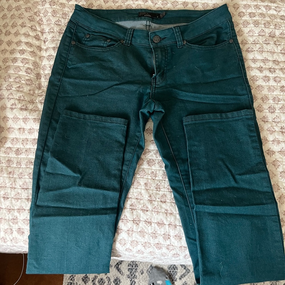 Prana Kara Green Denim Jeans